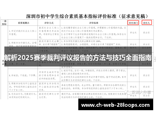 解析2025赛季裁判评议报告的方法与技巧全面指南